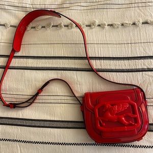 ETRO Pegaso patent leather crossbody bag